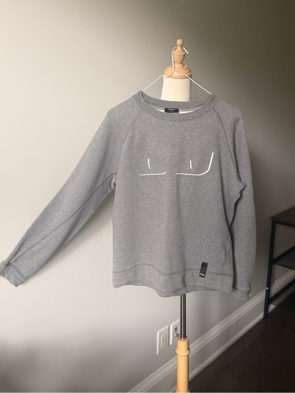 FENDI Roma Grey Cotton Sweatshirt | Made in Italy | IT 48